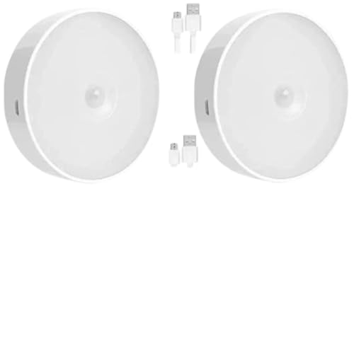 Rechargeable Motion Sensor Light, Wireless Magnetic LED Night Light, 3 Modes (ON/AUTO/Off), Stick-On Cabinet Light for Wardrobe, Closet, Kitchen, Stairs, Hallway & Bedroom (Pack of 2)-image-10