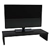 Henor monitorstandaard, houten tv-lift tv 62 x 26,5 x 12 cm, ondersteunt 50 kg Grafiet