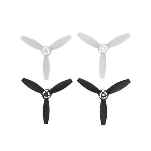 Propellers - Cuchillas de repuesto para hélices de plástico, 4 hélices de liberación rápida para Pa&rr&ot para Be&bo&p 2 Drone/fpv2.0 (blanco)