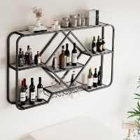 Étagère murale pour casier à vin avec support à gobelets pour bar à la maison