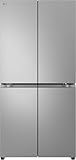 LG GMB860PYDE Frigorifero Multidoor Slim, Frigorifero 4 Porte Classe E, 530L, Wi-Fi, Linear Cooling, Smart Diagnosis, Compressore Smart Inverter, Total No Frost, Design porte piatte, Prime Silver