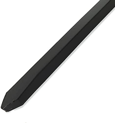 Tigerbox Fireside Premium Quality Black Steel 17" Long Poker/Log Roller Fireplace Accessory