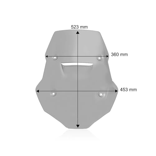 Pare-brise moto 800 MT résout les maux de cou dus au vent fort sur route