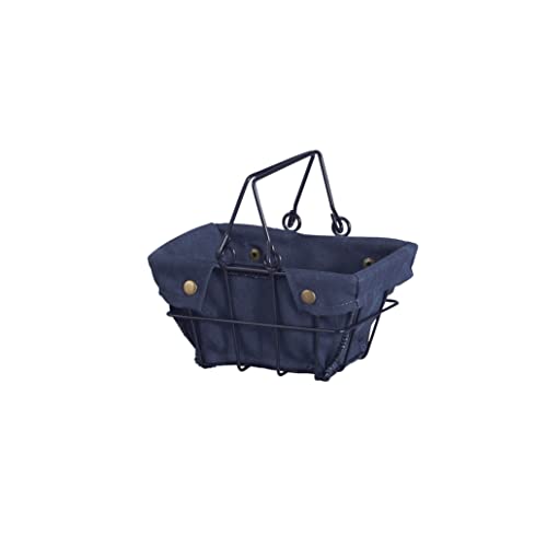 アビテ ワイヤーファブリック バスケット3S ネイビー w180×d120×h110 mm FW-701-NV