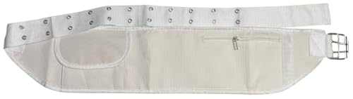 Generic Mens Ihram Ahram Ehram Waist BELT w/Zip/Pocket For Umrah Hajj- Free Size Adjustable Ihram Hajj Umrah Haji Waist Belt fits 29 up to 50"", White3