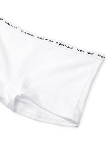 Happy Nation Girls Comfy Cotton Logo Boyshort Underwear2
