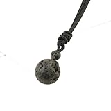 collier diffuseur pierre de lave Pendentif perle de pierres naturelles pour la famille: ce collier est un excellent cadeau pour tous les festivals. son style unique peut ajouter des éléments de mode à tous vos vêtements et convient à toutes les occasions, qu'il s'agisse d'une fête, d'un dîner ou de vacances en voyage. Peut également être utilisé commeCollier pendentif pierre protection，ce sera votre meilleur choix comme cadeau.