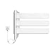 FLAMY Secador de Toallas,3/6 Brazo,toallero Giratorio,Calentadores de Toallas eléctricos enchufables montados en la Pared para baño,toalleros Calientes,40W/80W,Blanco,Negro