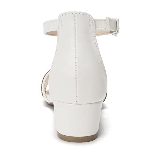 Image of FUNKYMONKEY Girls Low Heels Sandals Open Toes with Ankle Strap