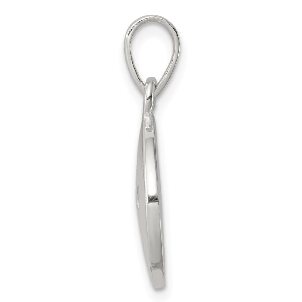 925 Sterling Silver Paw Print Pet Necklace Charm Pendant Only