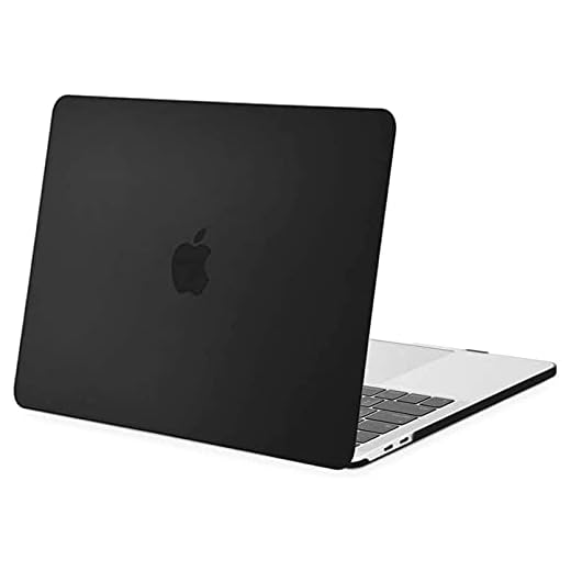 Capa Case Compatível Para Macbook New Pro 13.3'' A1706 A1708 A1989 A2159 A2251 A2289 A2338 M1 M2 (2016-2022)-PRETO FOSCO,Policarbonato, Rígido,Fina e Leve