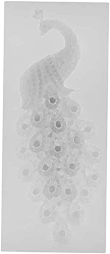 HSF Peacock Shape Silicone Mold DIY Craft Wax Melt Moulds Resin Craft Moulds Pendant Jewelry Making Tool Cookie Cutters