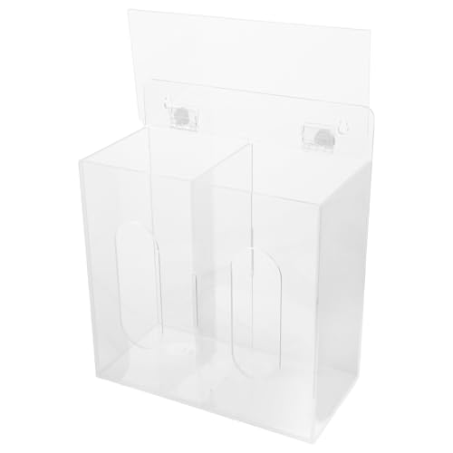 Boîte acrylique murale double compartiment pour optimiser l'espace de bureau