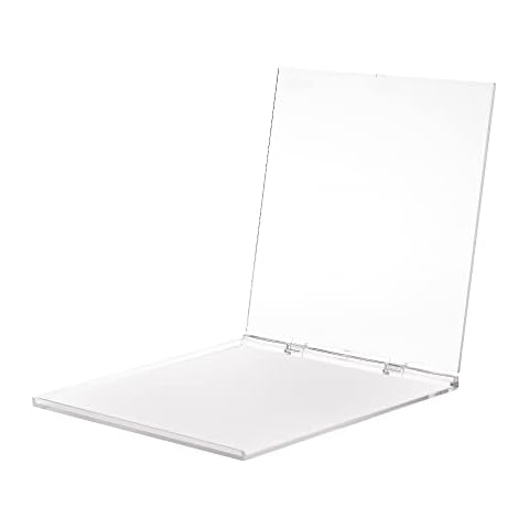 JAFATOY Stamping Platform Acrylic Stamp Block 6.3x6.3 Stamp Tool Perfect Positioning Stamping Clear Stamps with Grid Lines for Scrapbook Craft DIY Clear Stamps for Crafts Cover