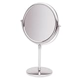Jerdon JP4045C 9-Inch Vanity Mirror with 5x Magnification, Chrome Finish