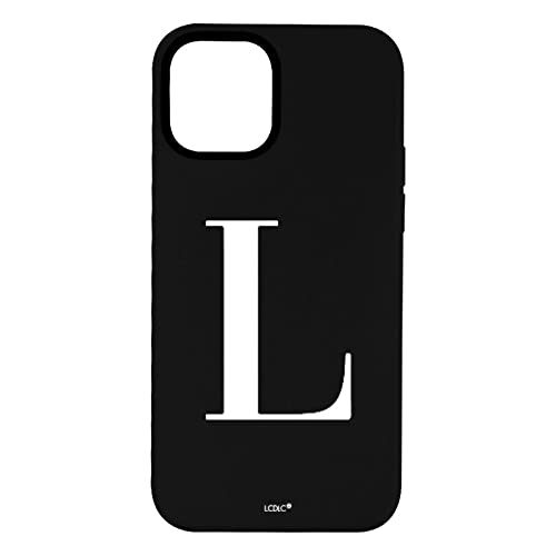 Funda Ultra Suave Inicial Personalizada Para Iphone 13 Pro Max Negra Inicial L. Carcasas Personalizadas Para Proteger Tu Móvil