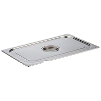 APS 81191 GN 1/1 Deckel mit Löffelaussparung, rostfreier Edelstahl, Abmessungen 325 mm x 530 mm/Höhe 30 mm