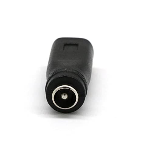 Image of 5.5mm x 2.1mm DC Power Supply Female to Mini USB Male Charge Converter Adapter for Cellphone, Tablet, Laptop