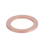 HEXHUASR M6 M7 M8 M9 M10 M11 M12 M13 M14 M15 M16 M25 Massive Kupferscheibe Shim Flachring Dichtungsringe Dichtung Unterlegscheiben Dicke 1mm(14X24X1.5mm 10PCS)