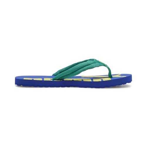 PUMA Unisex Kinder Epic Flip V2 Jr Flip-Flops, Sparkling Green Cobalt Glaze Lime Sheen, 35.5 EU