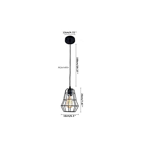 Lámpara de techo vintage E27 para iluminar comedores rústicos y cafeterías modernas 7