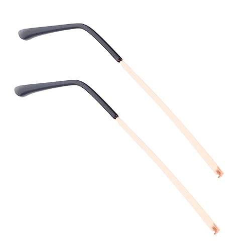 Healeved 1 Pair Spectacle Legs Replacement Arms for Glasses Eyeglasses Parts Glasses Arms Replacement Eyeglass Replacement Parts Unisex Sunglasses Eyeglass Arm Replacement Rose Gold Metal