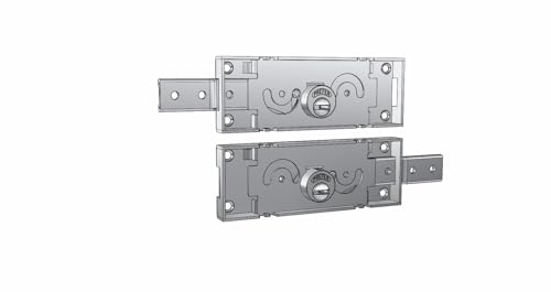 coppia di serrature laterali per serranda chiave punzonata