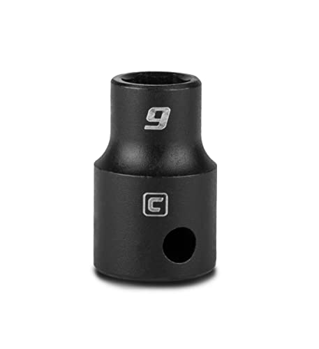 Image of Capri Tools 9 mm Shallow Impact Socket, 3 /8-Inch Drive, 6-Point, Metric