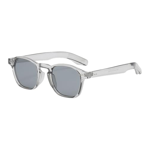 Lunettes de soleil carrées rétro marron léopard UV400 pour femme et homme