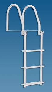 Dock Edge + Dock Ladder, 7 - Step, Slide Up, Welded- Aluminum