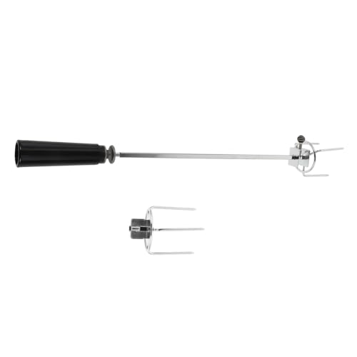 Abaodam 1set Heavy Duty Rotisserie Fork for Bbq Handle Convenient and Easy to Clean Meat Fork for Roasting Chicken Turkey and More
