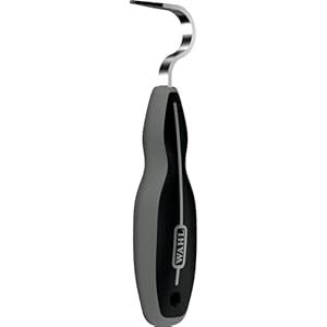 Wahl Professional Animal Equine Grooming Horse Hoof Pick (#858710) – Horse Hoof Pick for Grooming – Ergonomic, Comfort Rubber Handle – Horse Cleaning Tool – Black