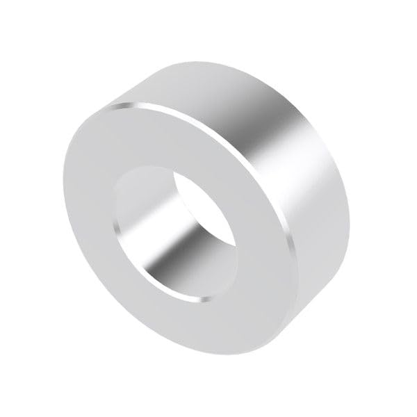Aluminum Spacer 1/2" OD x 1/4" ID x 3/16" Long-Round Spacer Unthreaded Standoff Bushing Plain Finish, Fits Screws Bolts 1/4" or M6 by Metal Spacers Online (25 Pack)