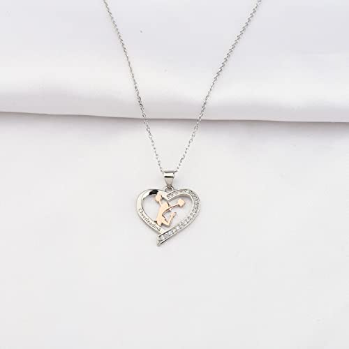 BNQL Cheerleader Necklace Cheerleading Girls Gift Cheer Necklaces Cheerleader Gift for Girls Cheer Gifts Cheerleading Gifts2