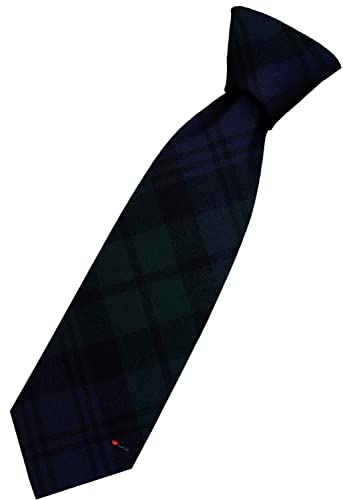 Cravate en Laine Black Watch Tartan Écossais I LUV LTD de Prestige