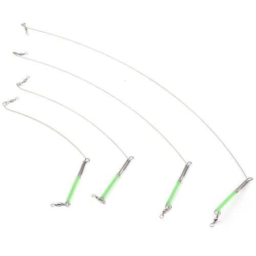 Set de 10 brazos para aparejo de pesca de agua salada acero inoxidable miniatura 1