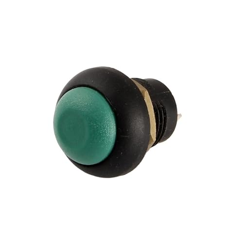 Interruptor pulsador de 12mm IP68 para cuadros electricos exteriores, boton verde de plastico