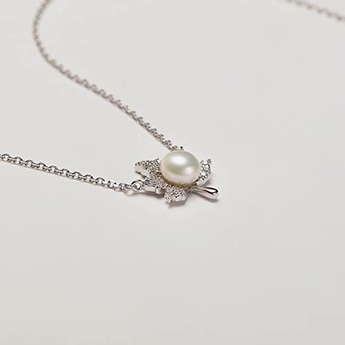 Chaîne à pendentif en perles d'eau douce, cadeau femmes - 4