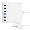 67W Dual Port USB C Power Adapter Bundle with 100W 6 Port Charging Station