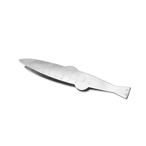 KICHOUSE 3Pcs Fish Shape Stainless Steel Tweezers Sturdy 430 Material Fish Bone Remover Kitchen Tongs for Food Preparation