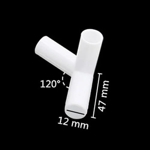 Mosiężne złączki rurowe, 5 szt. 12 mm PVC proste kolanko krzyżowe złącze 60 90 120 135(White 08)