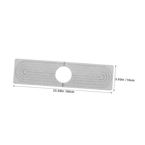 Tapis absorbant évier en diatomite mince léger et gris - 3