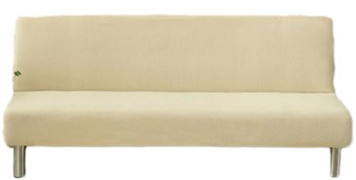 ソファーカバー 2人掛け 肘なし フィット ズレない ストレッチ 伸縮性 ウォッシャブル 北欧 おしゃれ 2人用 肘掛け無し フィットカバー ソファ イスカバー 洗える 無地 チェアカバー リクライニングチェア 四季適用-ベージュ||M