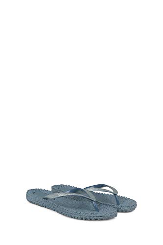 Image of Flip Flop With Glitter - Lichen Blue