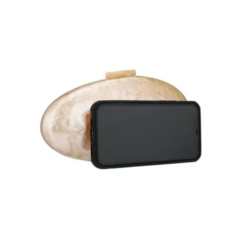 RomanticDesign Women Acrylic Evening Clutch Purse Glitter Oval Marble Handbag Crossbody Bag for Wedding Party Cocktail2