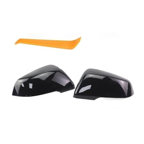 Coque rétroviseur en fibre de carbone noire pour F40 F48 G29 G20