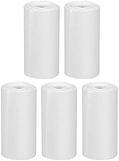 GlobalCrown Refill Printing Paper of Kids Instant Cameras,5 Rolls of Thermal Printer Paper,5.7cm Width,White Zero Ink Printing Paper,Best Choice for Instant Print