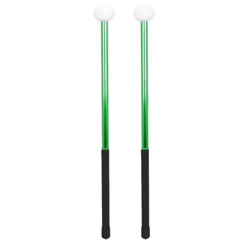 Levemolo 2 baquetas de aleación de aluminio con cabeza de fieltro