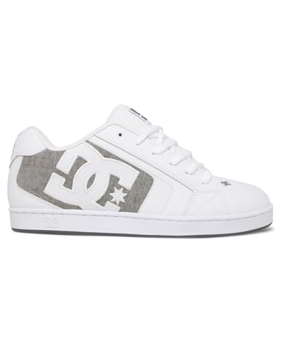 DC Shoes DC Shoes Men's Net Skate Shoe, White Ar Mor White, 8