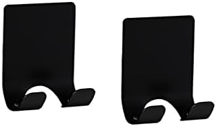 FuninCrea Shaver Holder for Shower, Multi Purpose Waterproof Self Adhesive Stainless Steel Shaver Holder Hook, Heavy Duty Razor Holder for Razors, Towel, Kitchen and Bathroom Supplies (Black)